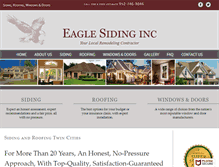 Tablet Screenshot of eaglesiding.com